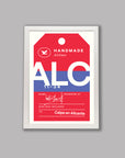 Calpe / Alicante Flight Tag - Cycling Art Print