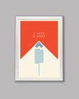 Parcours: L’Alpe d’Huez - Cycling Art Print