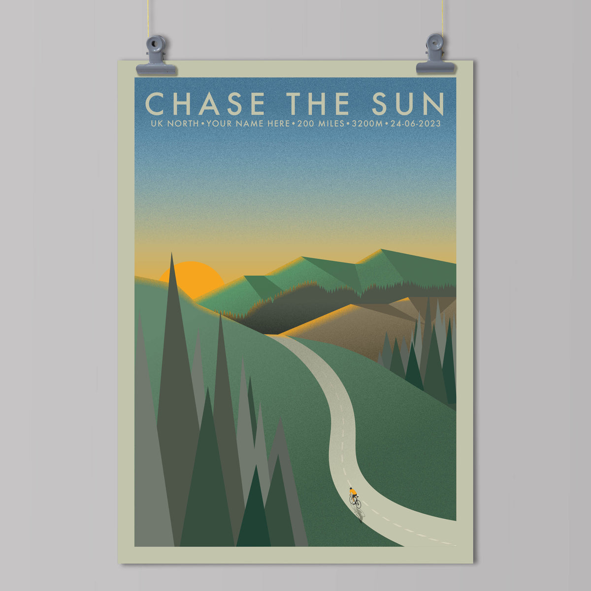 Chase The Sun North [Personalised] The Adventure Collection Cycling