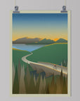 The Adventure Collection: Chase The Sun Ireland - Cycling Art Print