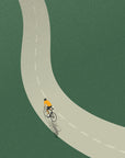 The Adventure Collection: Chase The Sun North - Cycling Art Print