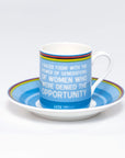 Lizzie Deignan - Fine Bone China Espresso Cup & Saucer