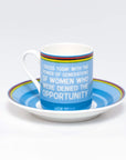 Lizzie Deignan - Fine Bone China Espresso Cup & Saucer