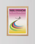 Tadej Pogačar Triple Crown Limited Edition - Cycling Art Print