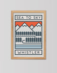 The Routes Collection: Sea to Sky Whistler - Cycling Art Print