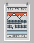The Routes Collection: Sea to Sky Whistler - Cycling Art Print
