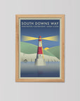 South Downs Way - The Adventure Collection - Cycling Art Print