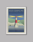 South Downs Way - The Adventure Collection - Cycling Art Print