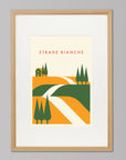 Parcours: Strade Bianche - Cycling Art Print