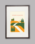 Parcours: Strade Bianche - Cycling Art Print