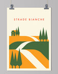 Parcours: Strade Bianche - Cycling Art Print
