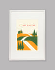 Parcours: Strade Bianche - Cycling Art Print