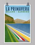 La Primavera: Milan - San Remo - Cycling Art Print
