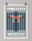 The Routes: The Arenberg Trench, Paris-Roubaix - Cycling Art Print