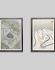 The Landmarks Collection - Cycling Art Print