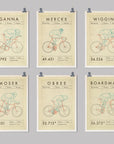 The Hour: The Collection - Cycling Art Print