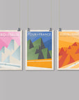 The Grand Tour Collection - Cycling Art Print