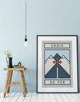 The Routes: Croix de Fer - Cycling Art Print