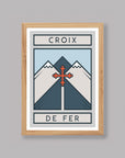 The Routes: Croix de Fer - Cycling Art Print