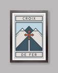 The Routes: Croix de Fer - Cycling Art Print