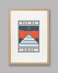 The Routes: Puy de Dôme - Cycling Art Print