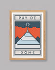 The Routes: Puy de Dôme - Cycling Art Print