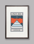 The Routes: Puy de Dôme - Cycling Art Print
