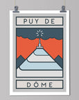 The Routes: Puy de Dôme - Cycling Art Print