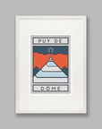 The Routes: Puy de Dôme - Cycling Art Print