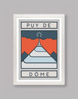The Routes: Puy de Dôme - Cycling Art Print