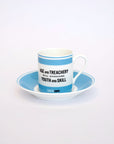 Fausto Coppi - Fine Bone China Espresso Cup & Saucer