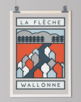 The Routes: Flèche Wallonne - Cycling Art Print