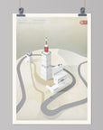 Landmarks: Le Mont Ventoux - Cycling Art Print
