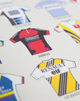 Nicknames of the Peloton - Cycling Art Print