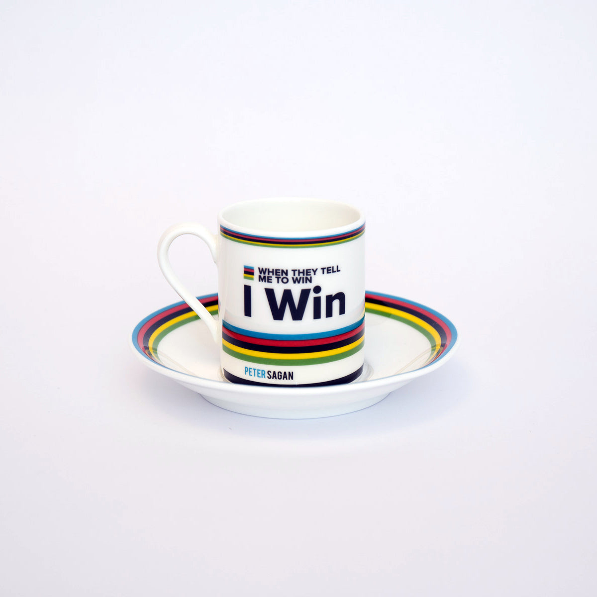 PETER SAGAN Fine Bone China Espresso Cup Saucer Handmade