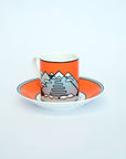 Passo Stelvio - Fine Bone China Espresso Cup & Saucer