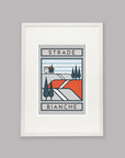 The Routes: Strade Bianche - Cycling Art Print