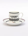 Tom Simpson - Fine Bone China Espresso Cup & Saucer