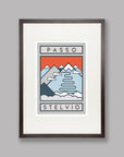 The Routes: Passo Stelvio - Cycling Art Print
