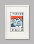 The Routes: Passo Stelvio - Cycling Art Print