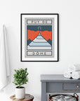 The Routes: Puy de Dôme - Cycling Art Print