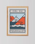 The Routes: Col du Tourmalet - Cycling Art Print