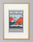 The Routes: Col du Tourmalet - Cycling Art Print