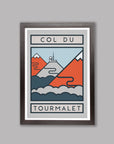 The Routes: Col du Tourmalet - Cycling Art Print