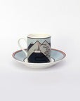 Telegraphe-Galibier - Fine Bone China Espresso Cup & Saucer