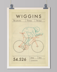 The Hour: Bradley Wiggins - Cycling Art Print