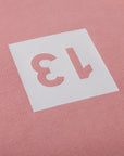 Unisex Organic Cotton Sweatshirt - Dossard 13 Canyon Pink