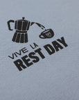 Unisex Organic Cotton Sweatshirt - Vive La Rest Day Serene Blue