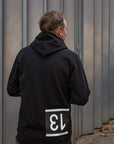 Dossard 13 Maglia Nera Hoodie