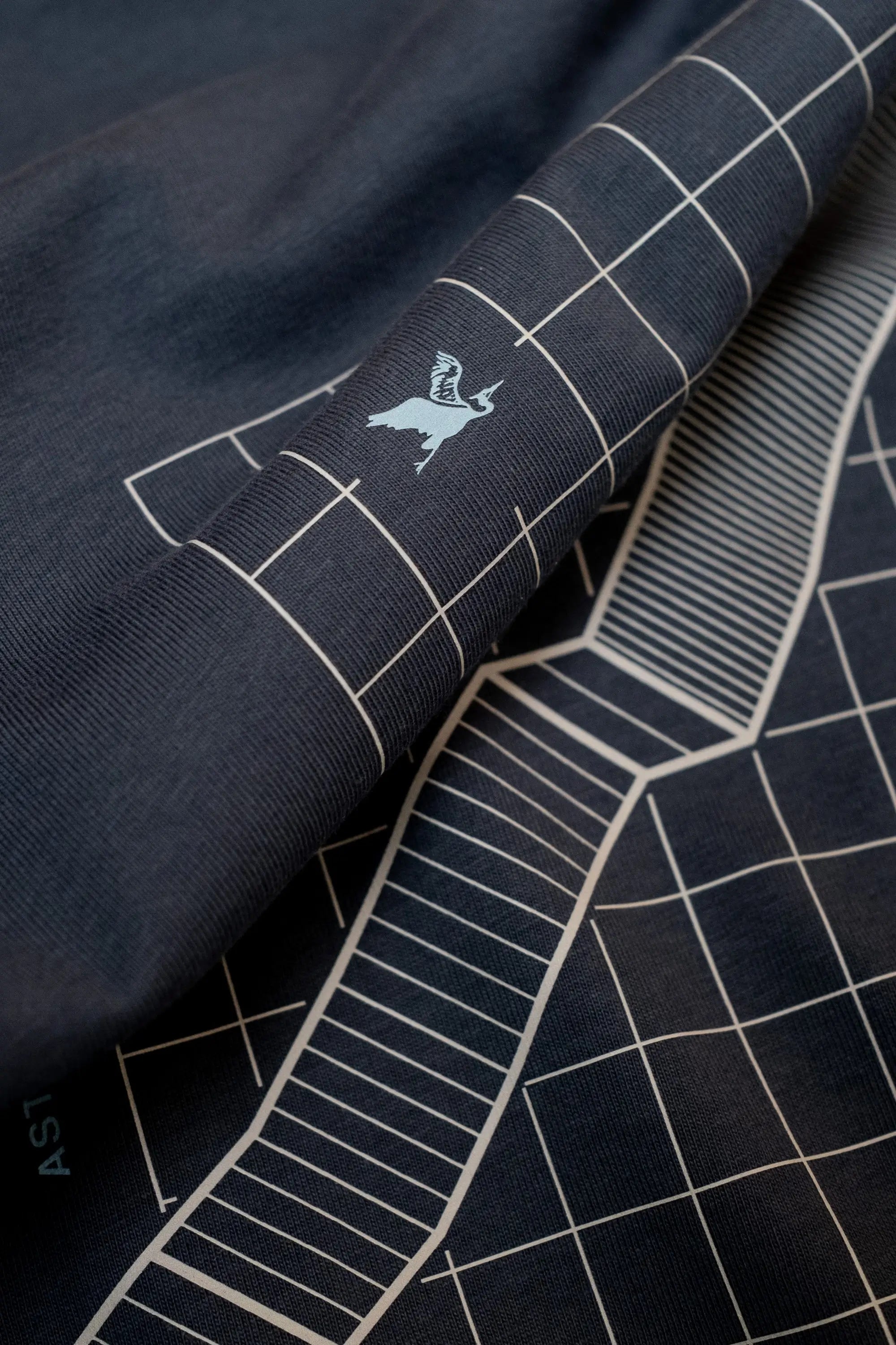 Navy Blue Climb Profiles t-shirt with Spanish cycling climb 'Alto de L'Angliru' logo. By The Handmade Cyclist.